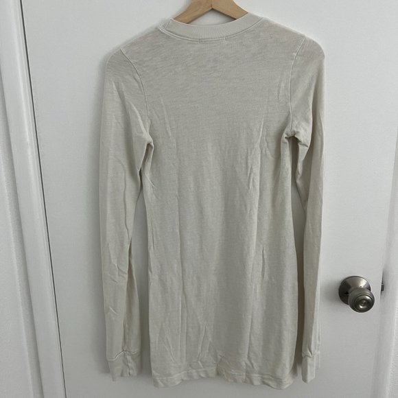 COTTON CITIZEN TOKYO LONG SLEEVE MINI DRESS WHITE - Picture 2 of 4